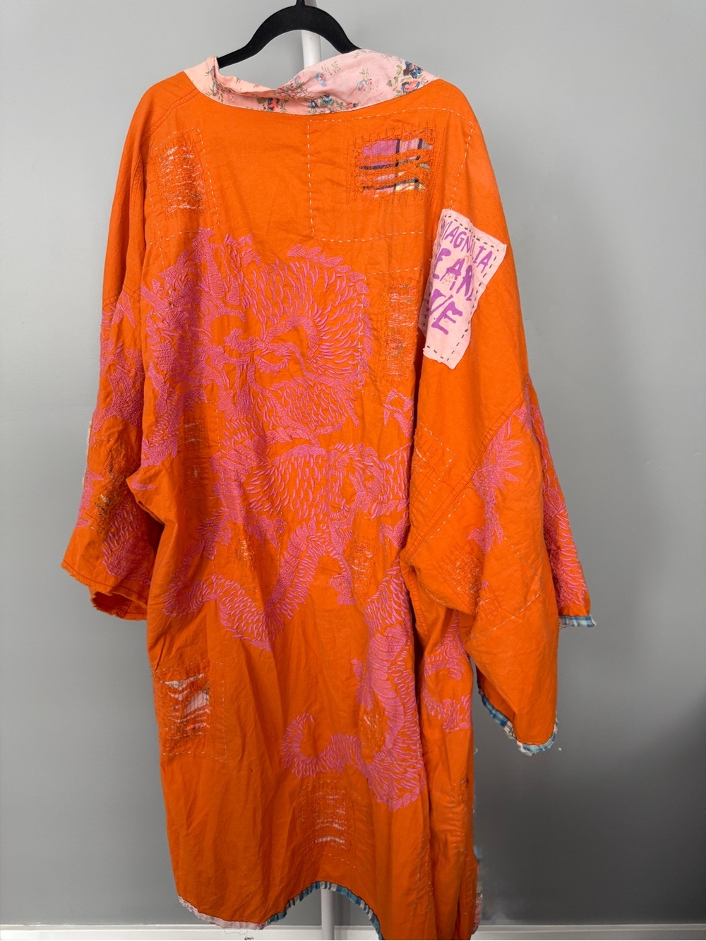 Magnolia Pearl Dharma Dragon Embroidered Kimona Jacket 809 Marmalade - Picture 6 of 6